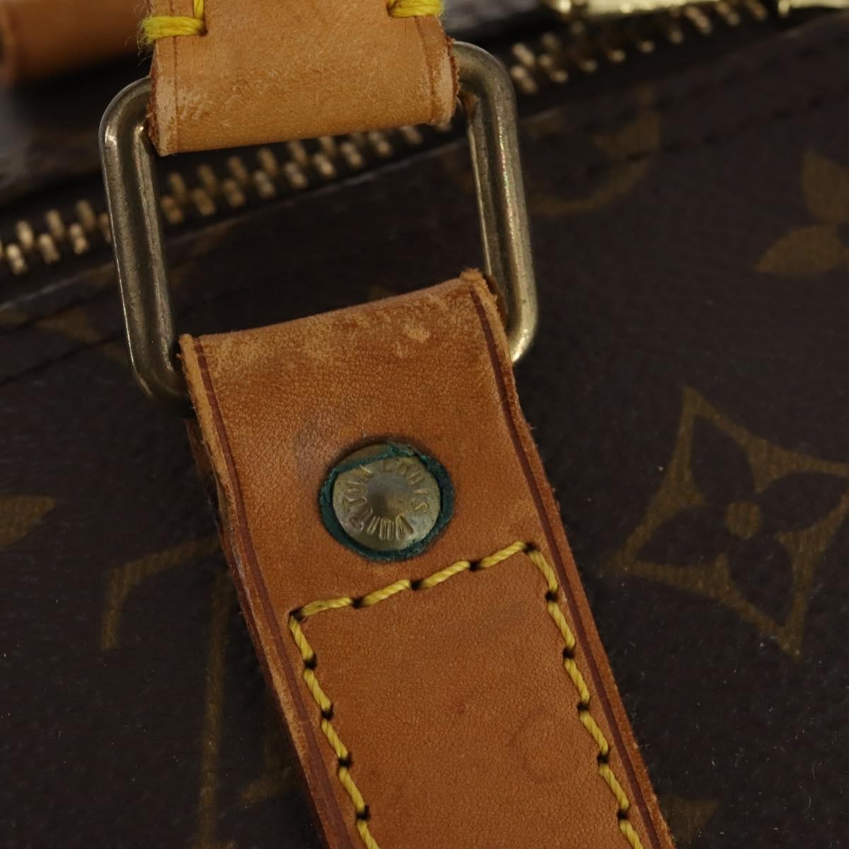 Louis Vuitton Keepall Bag Monogram Canvas, BROWN, CANVAS, Travel bag