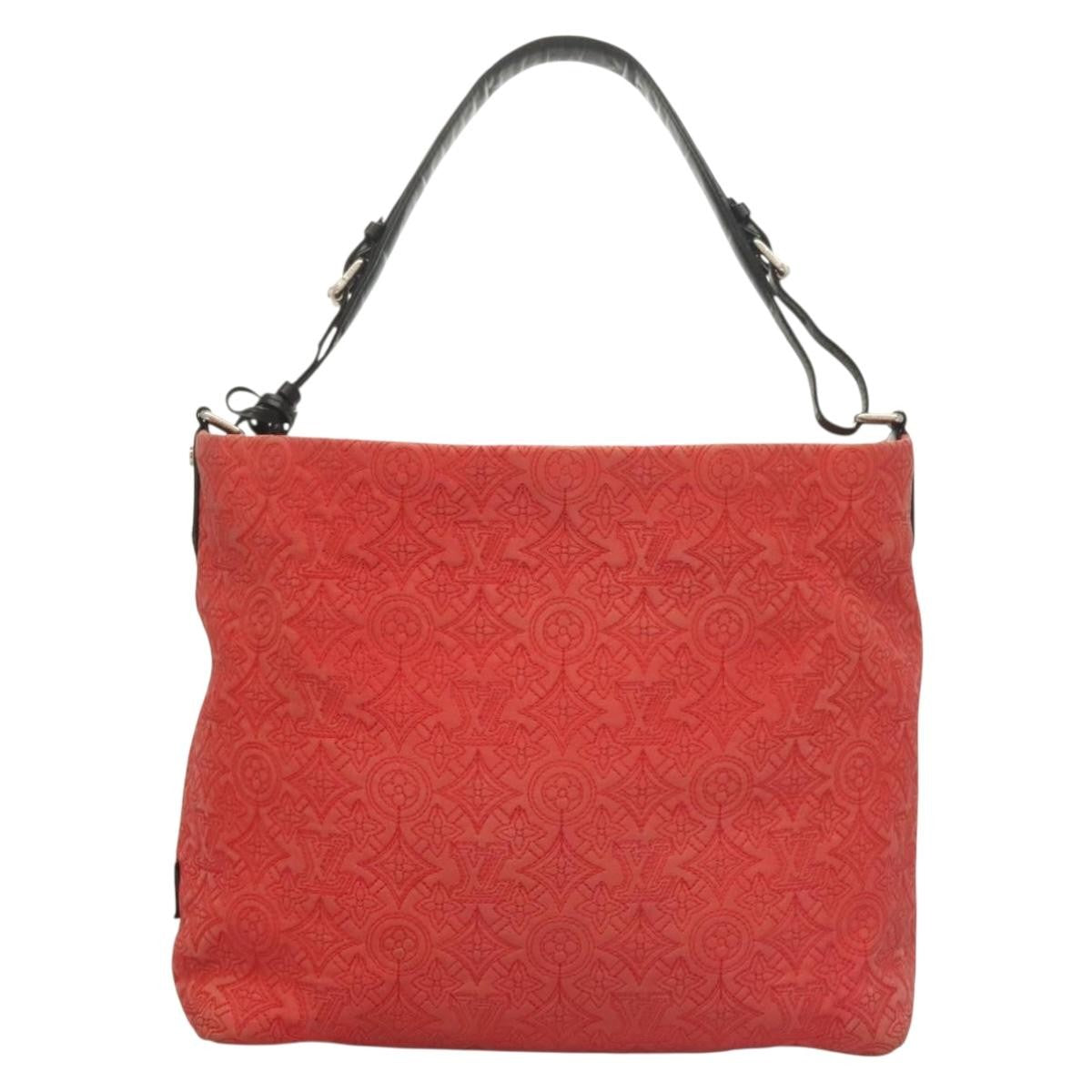 Louis Vuitton Antheia Hobo Leather, ORANGE, LEATHER, Shoulder bag