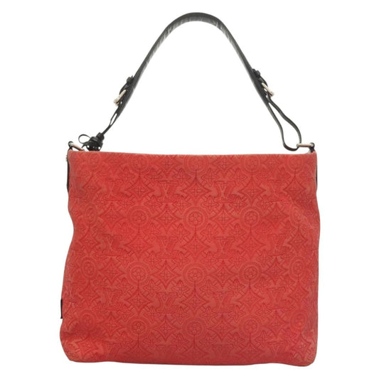 Louis Vuitton Antheia Hobo Leather, ORANGE, LEATHER, Shoulder bag