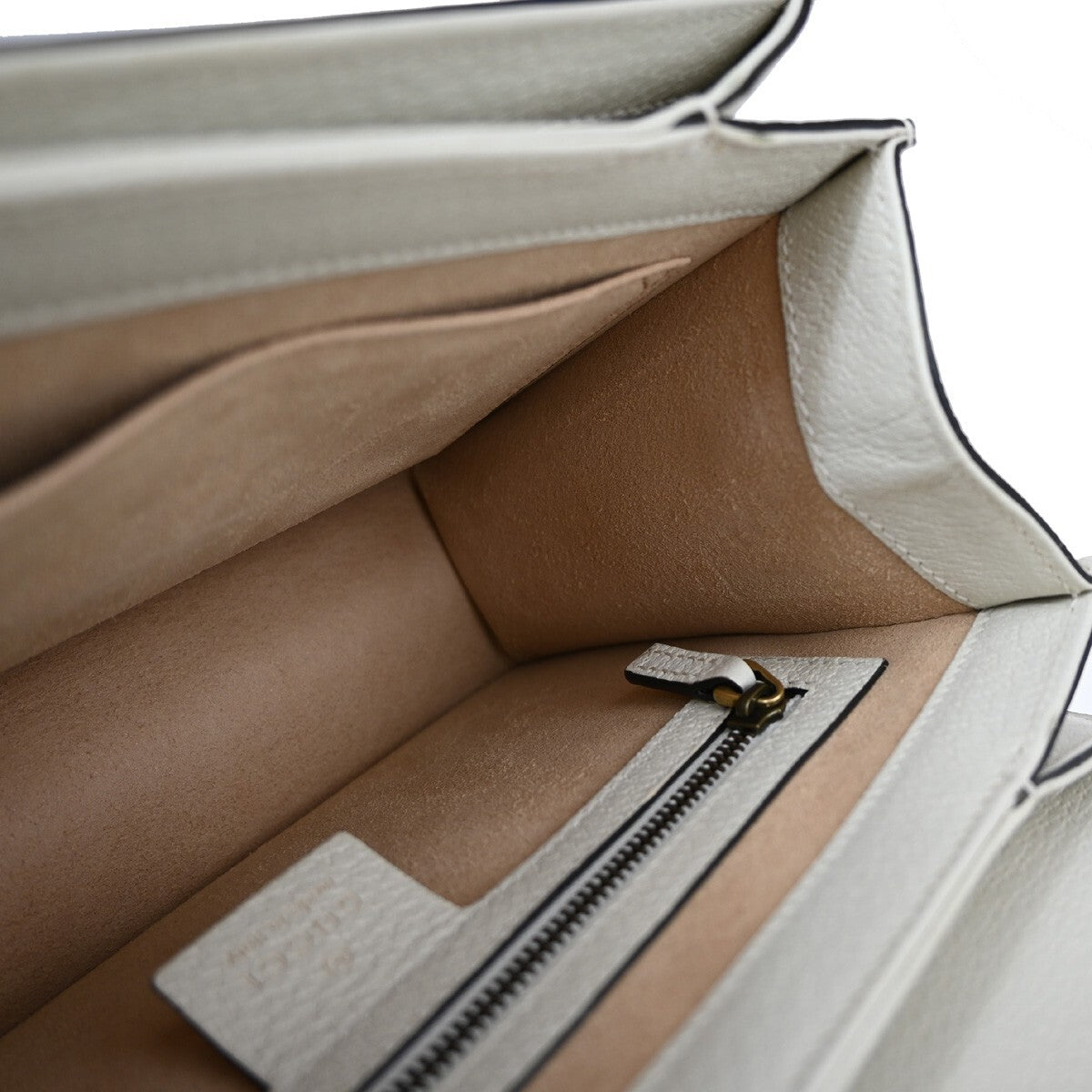 Gucci Queen Margaret Top Handle Bag GG Coated Canvas with Leather, BEIGE, CANVAS, Handbag