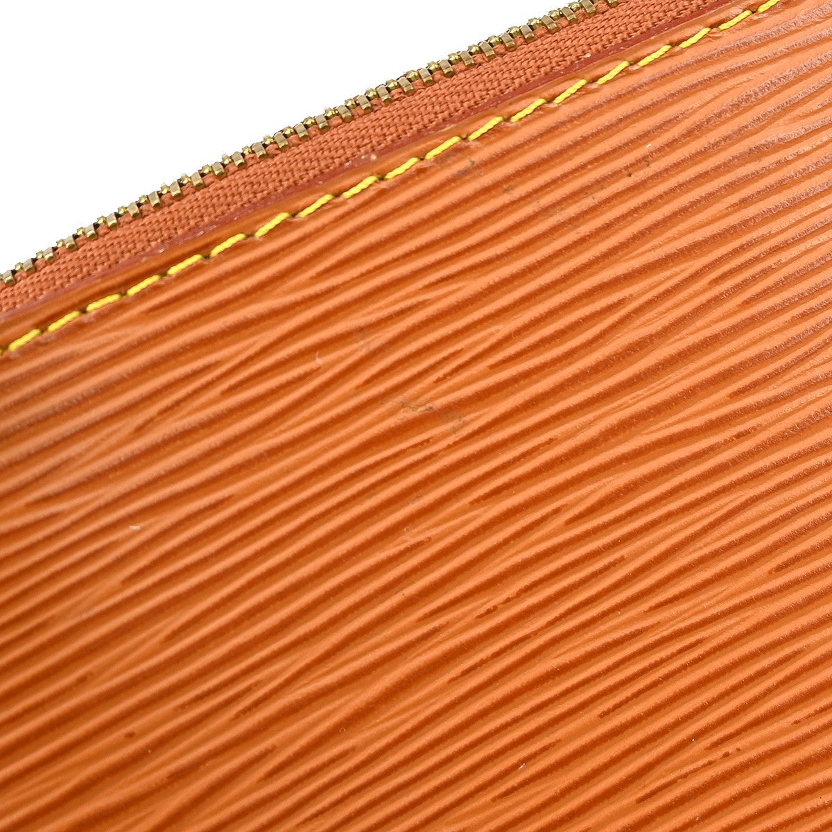 Louis Vuitton Pochette Accessoires Epi Leather, BROWN, LEATHER, Clutche & pouche