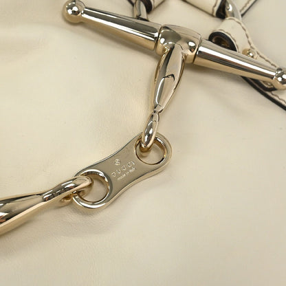 Gucci 85th Anniversary Hobo Leather, ECRU, LEATHER, Handbag