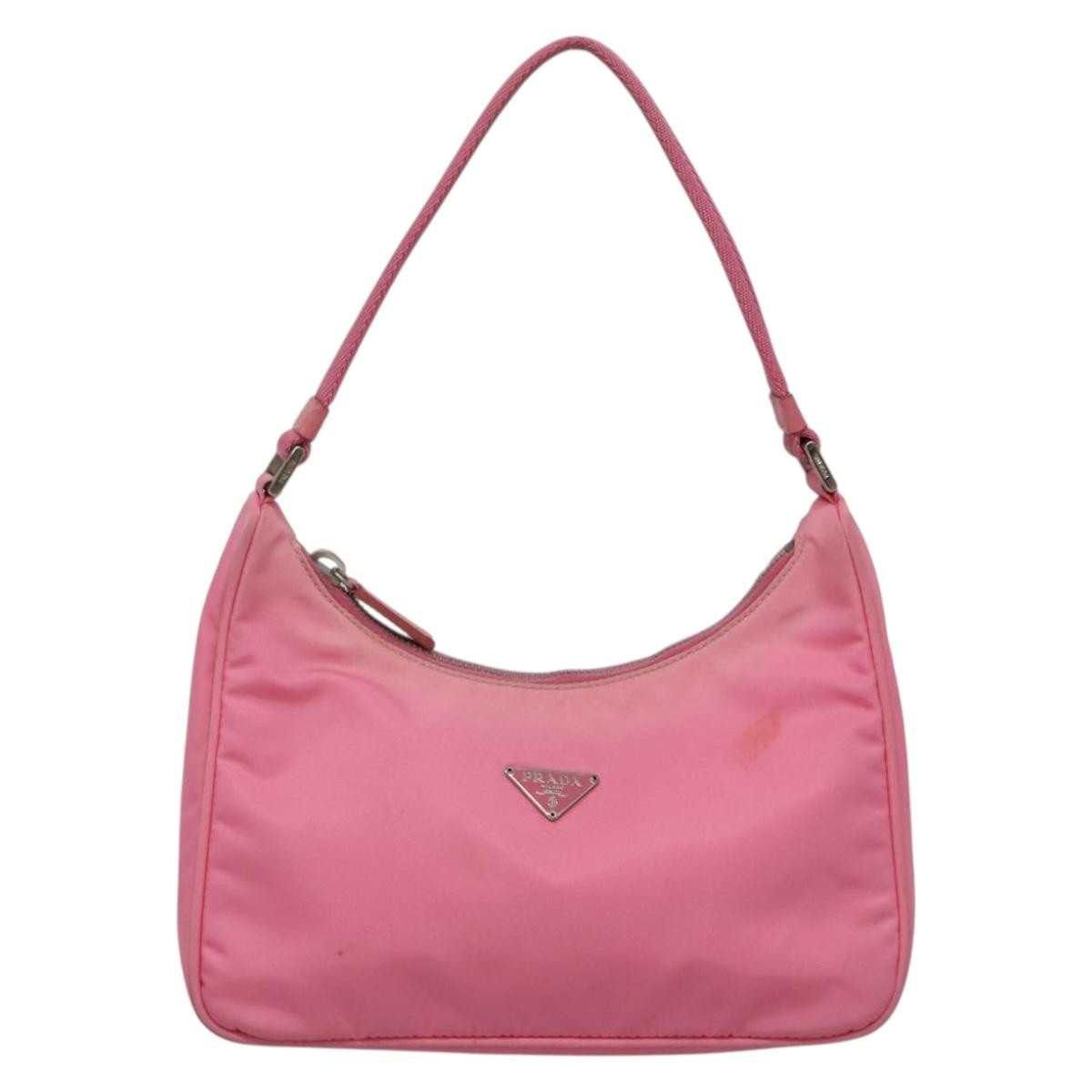 Prada Hobo Tessuto, PINK, NYLON, Clutche & pouche