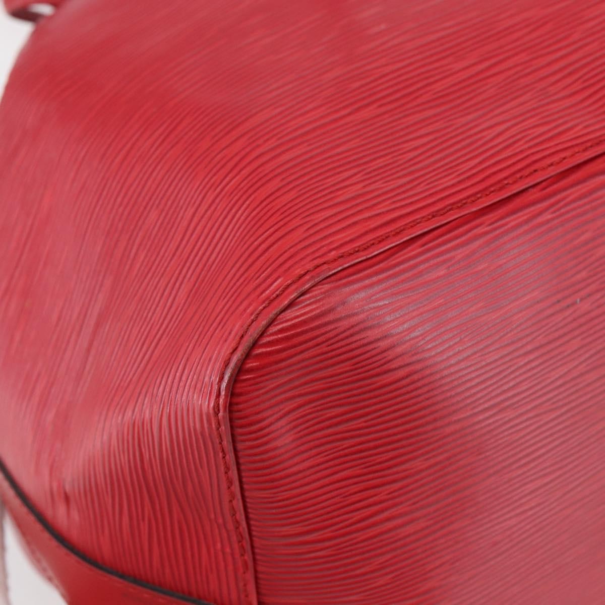 Louis Vuitton Petit Noe Handbag Epi Leather, RED, LEATHER, Handbag