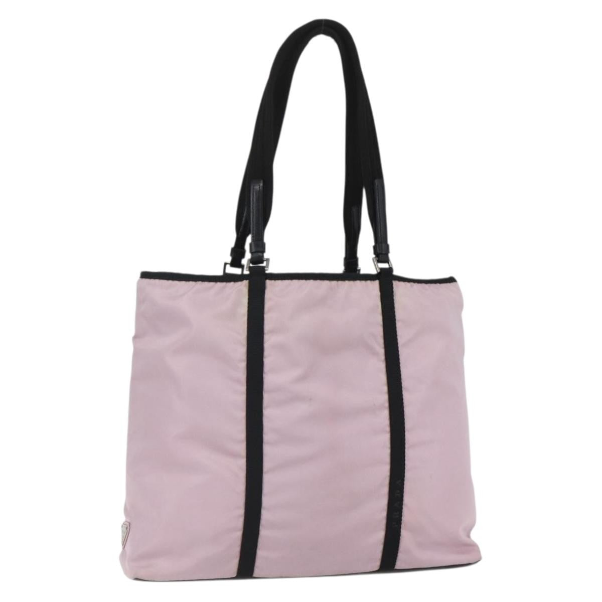 Prada Vintage Tote Tessuto, PINK, NYLON, Tote bag