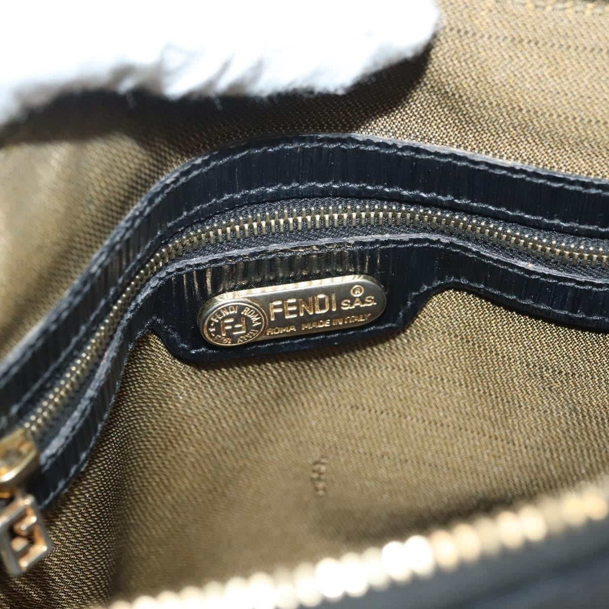 Fendi Vintage Top Handle Dome Bag Leather, BLACK, LEATHER, Handbag