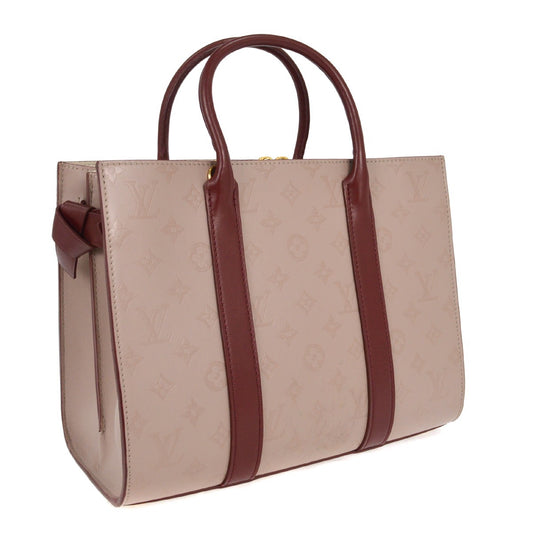 Louis Vuitton Very Tote Monogram Leather, BURGUNDY, LEATHER, Tote bag