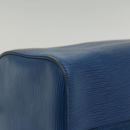 Louis Vuitton Speedy Handbag Epi Leather, BLUE, LEATHER, Handbag