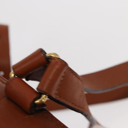 Gucci Vintage Bamboo Backpack Leather, BROWN, LEATHER, Backpack