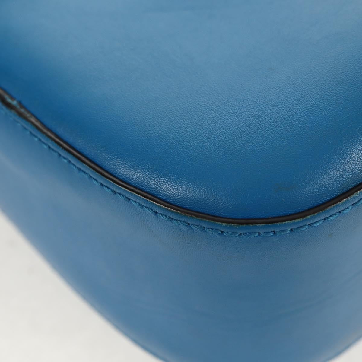 Gucci Lady Web Shoulder Bag Leather, BLUE, LEATHER, Shoulder bag