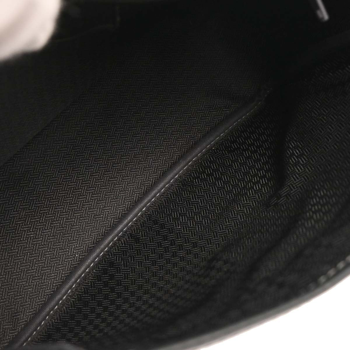 Christian Dior Vintage Trotter Flap Shoulder Bag Diorissimo Canvas, BLACK, CANVAS, Shoulder bag