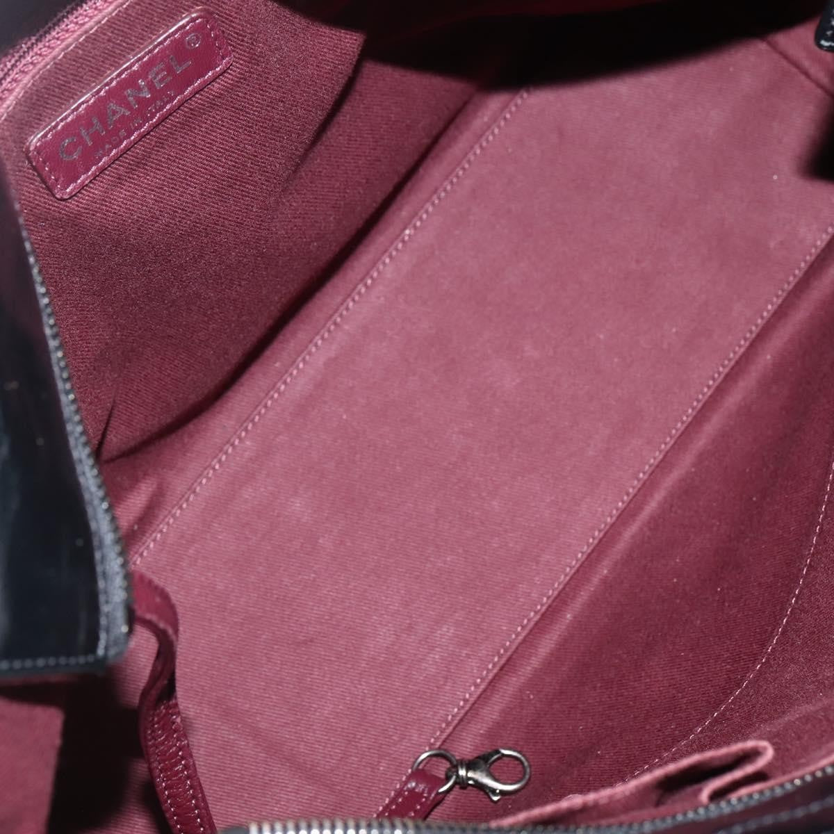 Chanel CC Charm Zip Tote Quilted Coated Canvas, BLACK, CANVAS, Tote bag