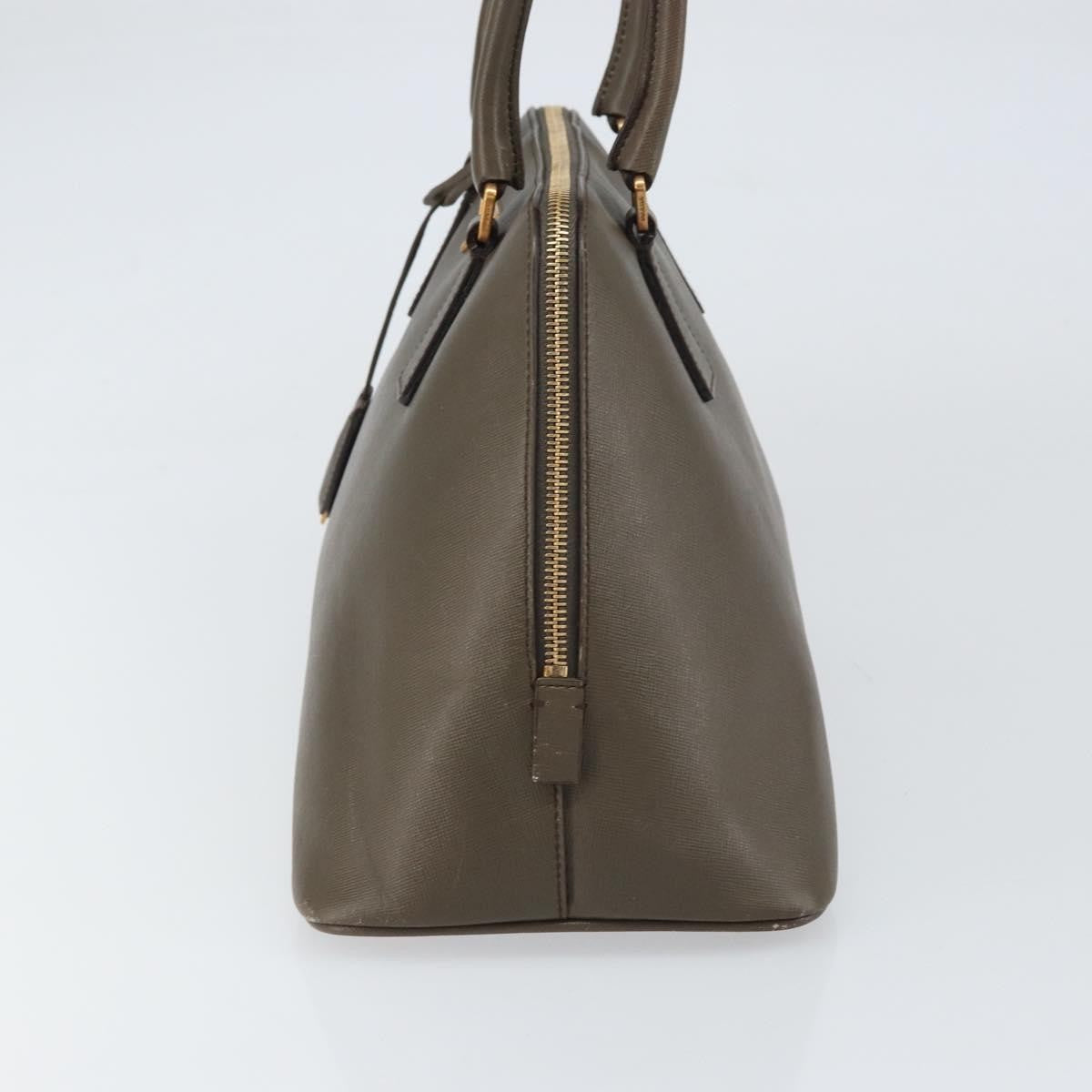 Prada Promenade Bag Saffiano Leather, BROWN, LEATHER, Handbag