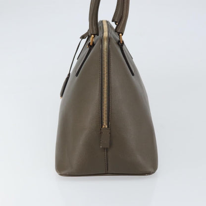 Prada Promenade Bag Saffiano Leather, BROWN, LEATHER, Handbag