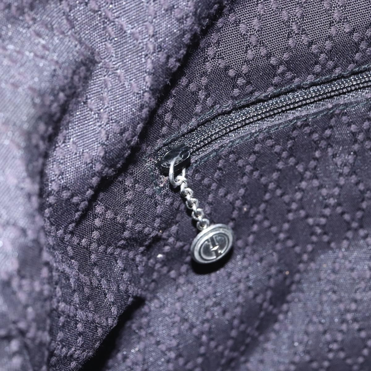 Gucci Vintage Bamboo Shoulder Bag Nylon, BLACK, NYLON, Tote bag