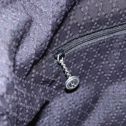 Gucci Vintage Bamboo Shoulder Bag Nylon, BLACK, NYLON, Tote bag