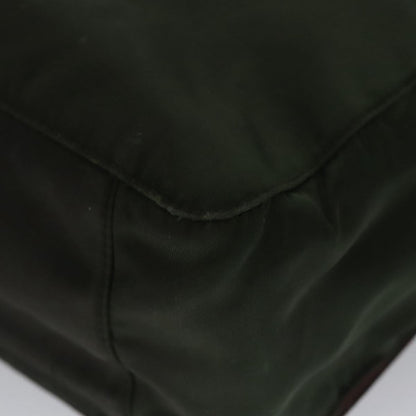 Prada Vintage Zip Handbag Tessuto, GREEN, NYLON, Handbag