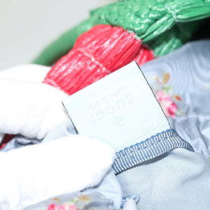 Gucci Cestino Tote Woven Raffia, GREEN, WICKER, Tote bag