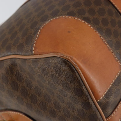 Celine Vintage Macadam Boston bag Canvas, BROWN, CANVAS, Travel bag