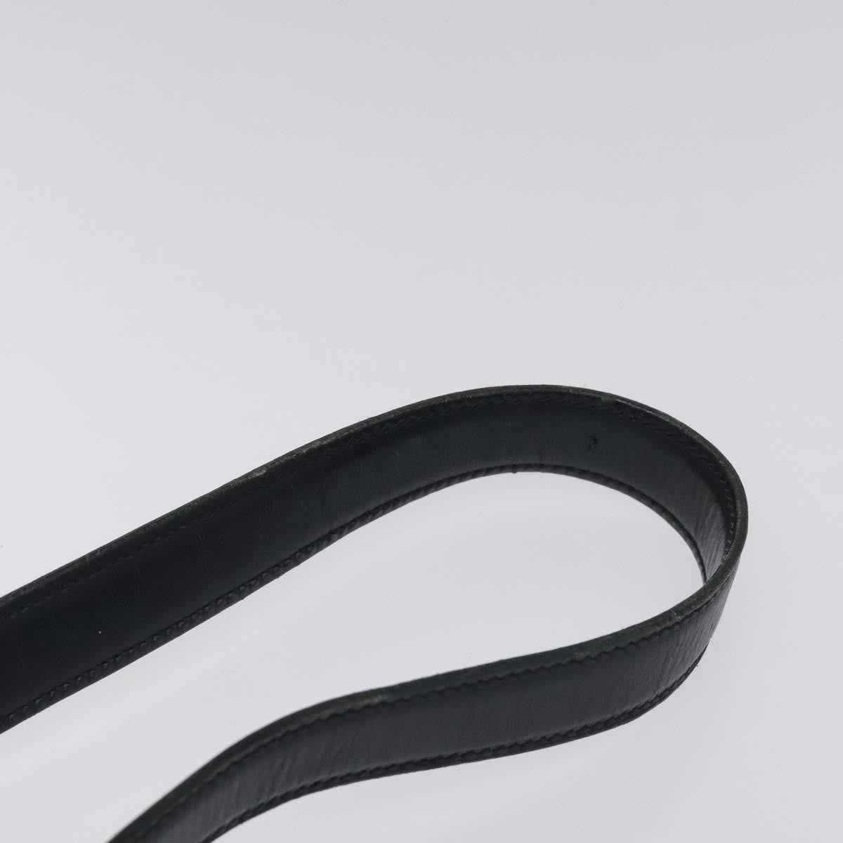 Gucci Vintage Shoulder Bag Leather, NAVY, LEATHER, Shoulder bag