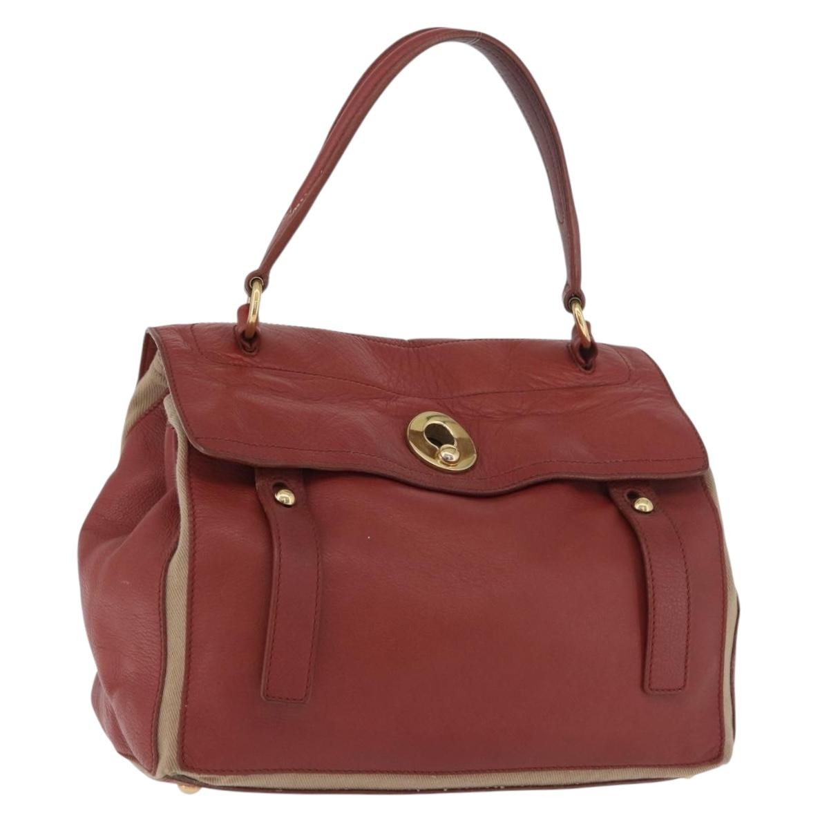 Saint Laurent Muse Two Bag Leather, Red, Leather, Handbag