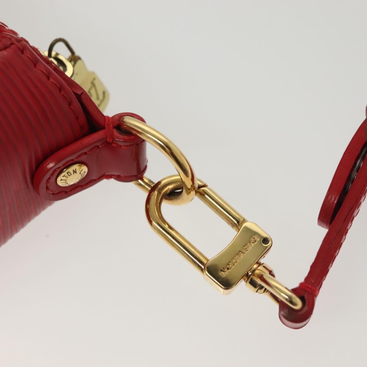 Louis Vuitton Danura Handbag Epi, RED, LEATHER, Handbag