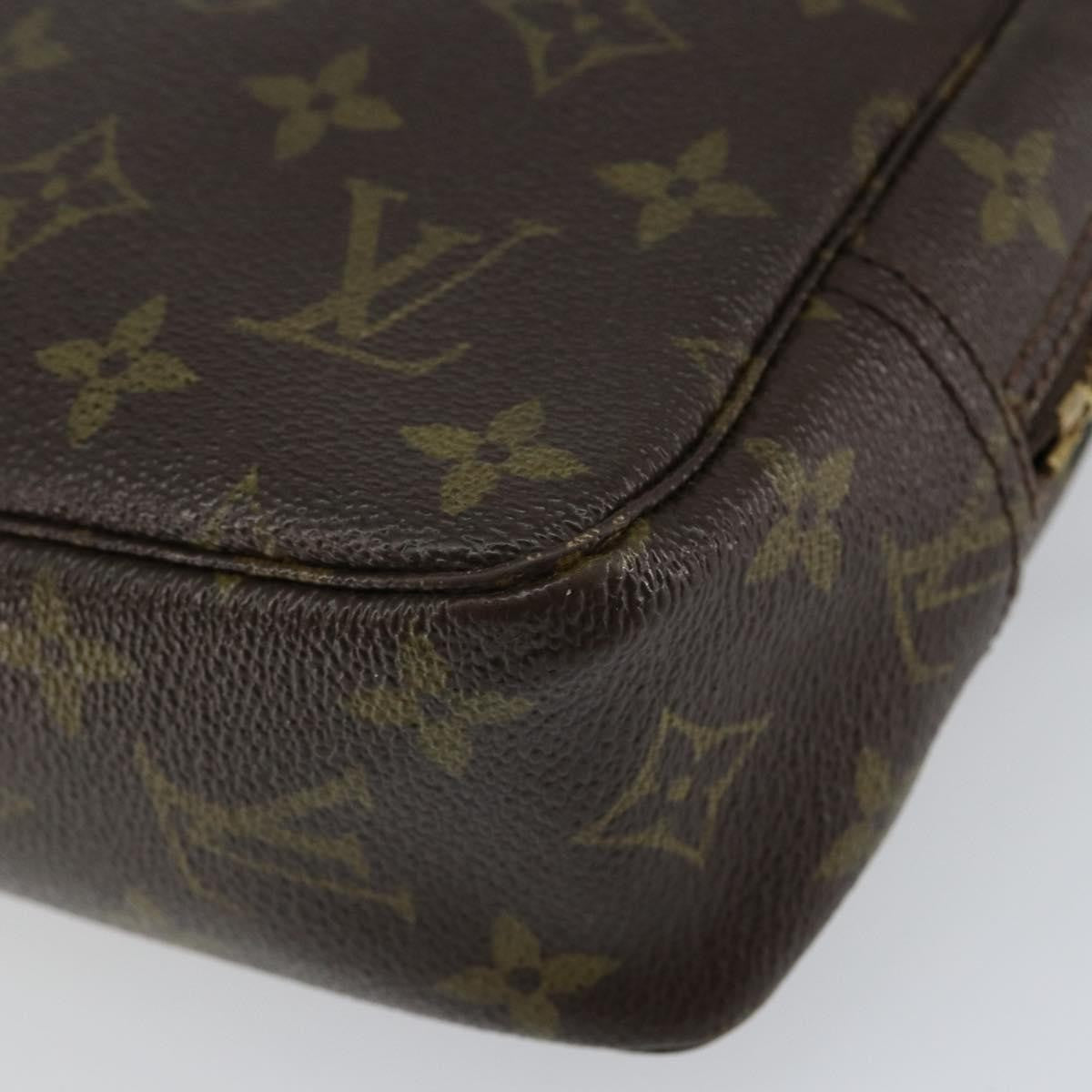 Louis Vuitton Trousse Toiletry Pouch Monogram Canvas, BROWN, CANVAS, Toiletry Case