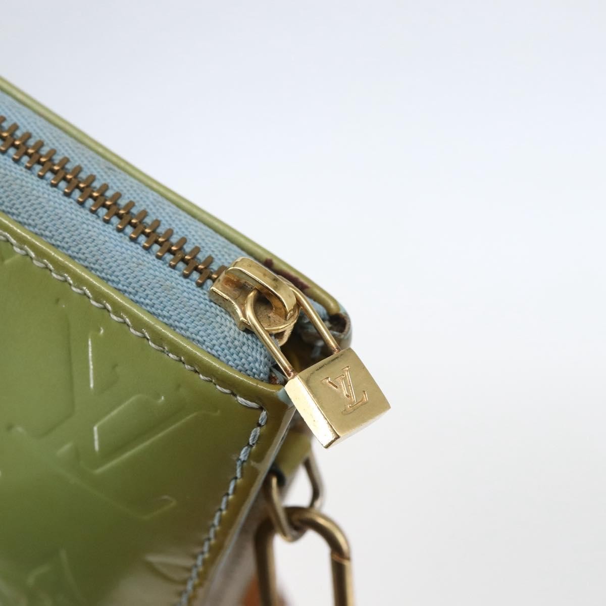 Louis Vuitton Lexington Pochette Monogram Vernis, GREEN, PATENT_LEATHER, Clutche & pouche