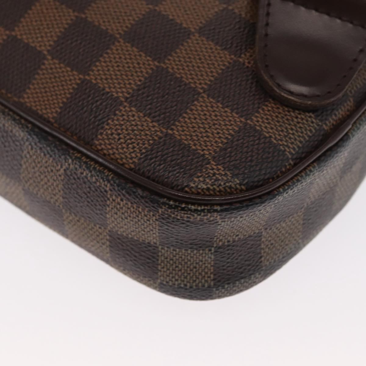 Louis Vuitton Pochette Gange Damier, BROWN, CANVAS, Clutche & pouche