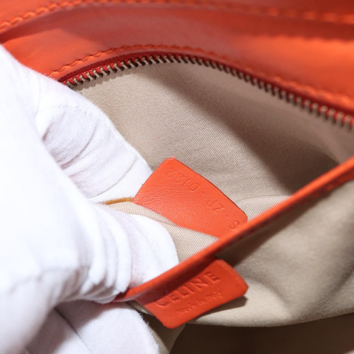 Celine Luggage Bag Smooth Leather, ORANGE, LEATHER, Handbag