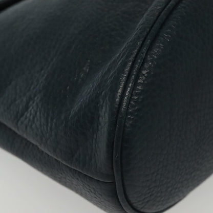 Christian Dior Vintage Handbag Leather, NAVY, LEATHER, Handbag