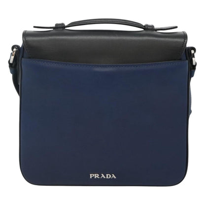 Prada Turnlock Crossbody Bag City Calf, BLACK, LEATHER, Shoulder bag
