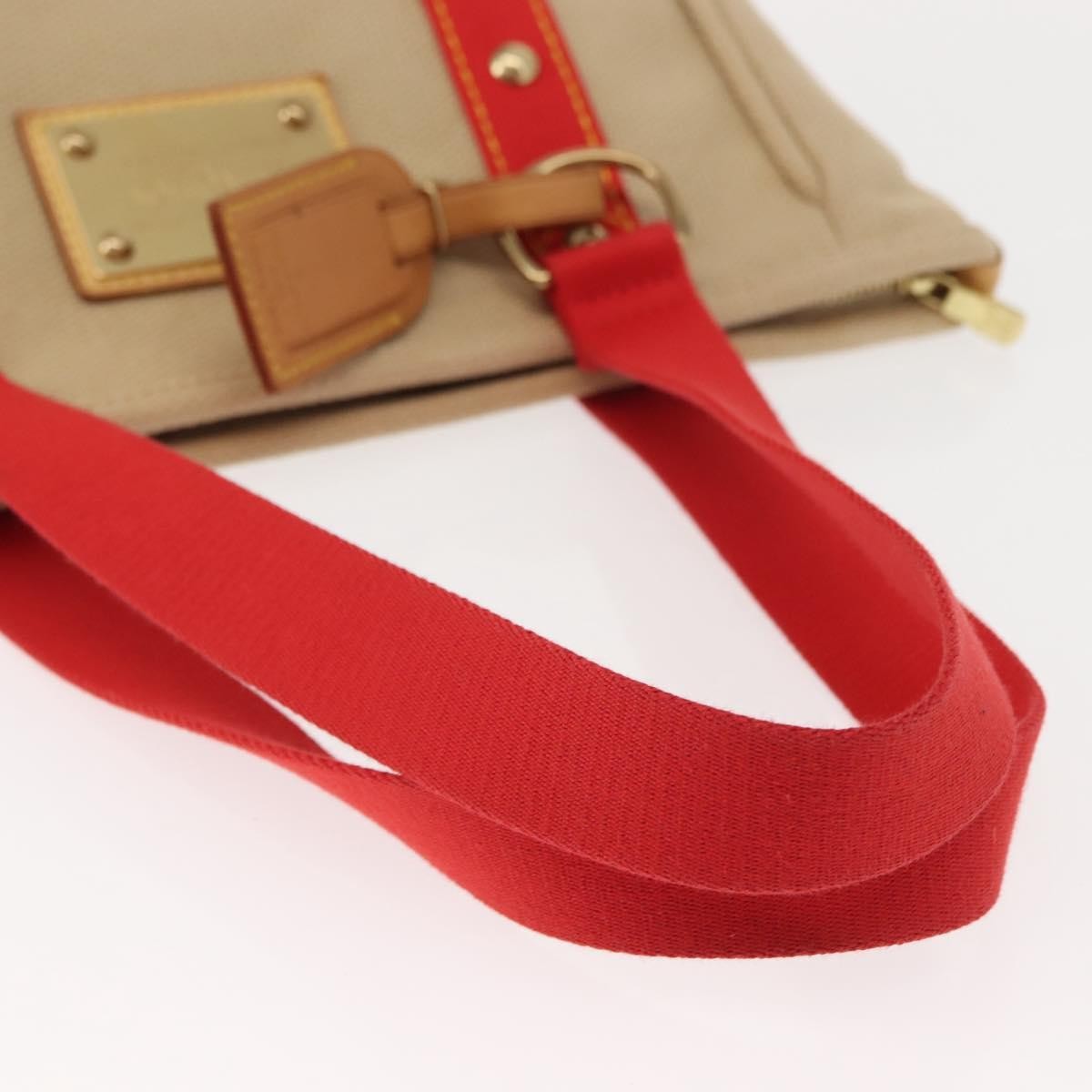 Louis Vuitton Antigua Tote Canvas, BEIGE, CANVAS, Tote bag