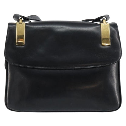 Celine Horse Carriage Shoulder bag Leather, BLACK, LEATHER, Shoulder bag