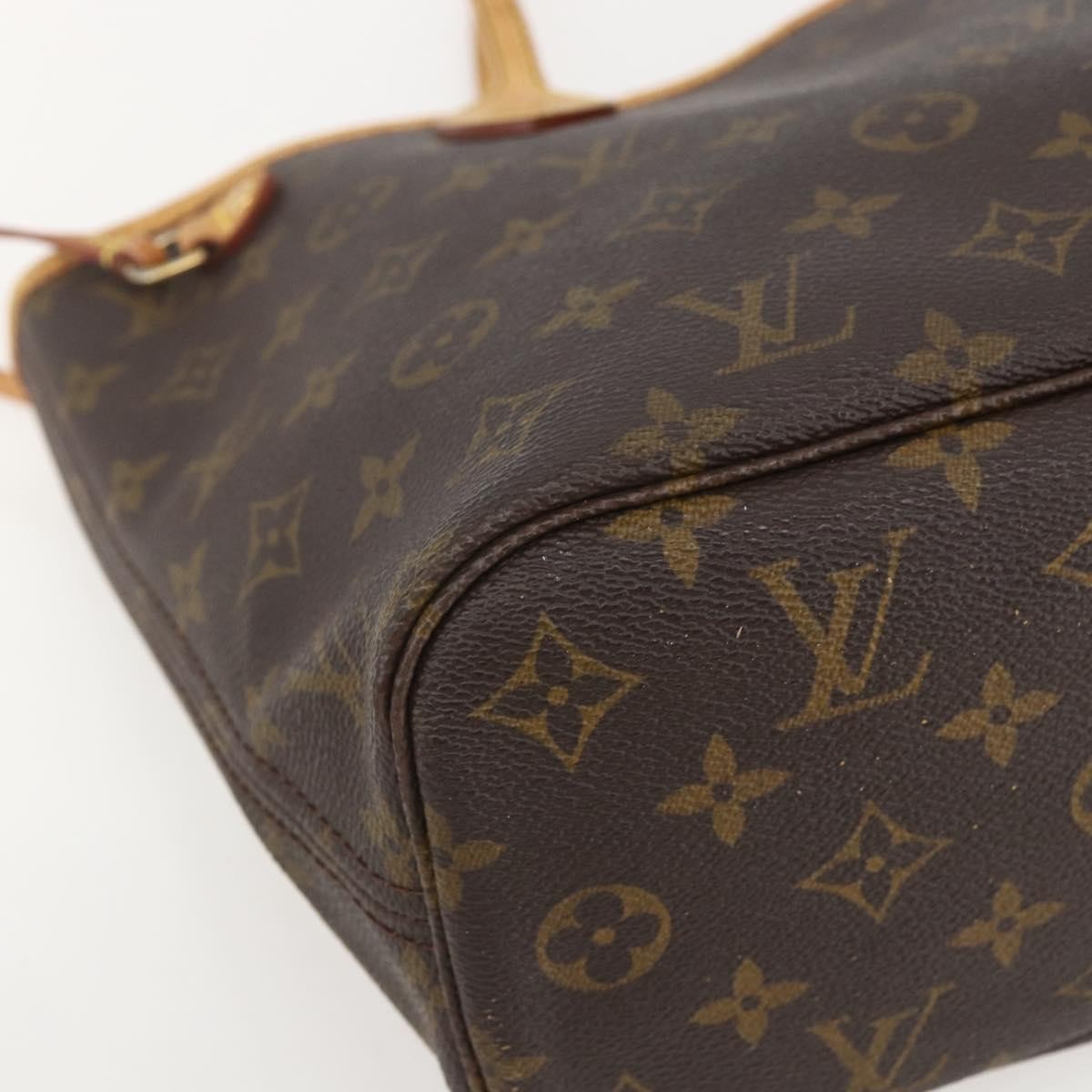 Louis Vuitton Neverfull Tote Monogram Canvas, BROWN, CANVAS, Tote bag
