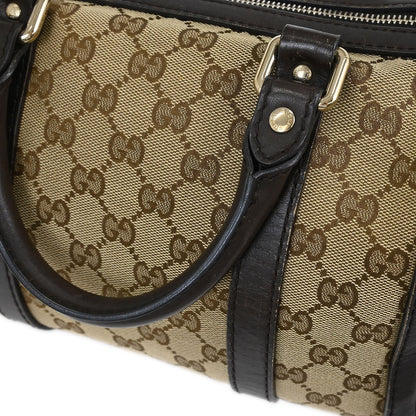 Gucci Abbey Boston Bag GG Canvas, BEIGE, CANVAS, Handbag