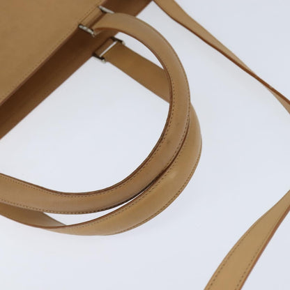 Salvatore Ferragamo Gancini Tote Leather, BEIGE, LEATHER, Tote bag