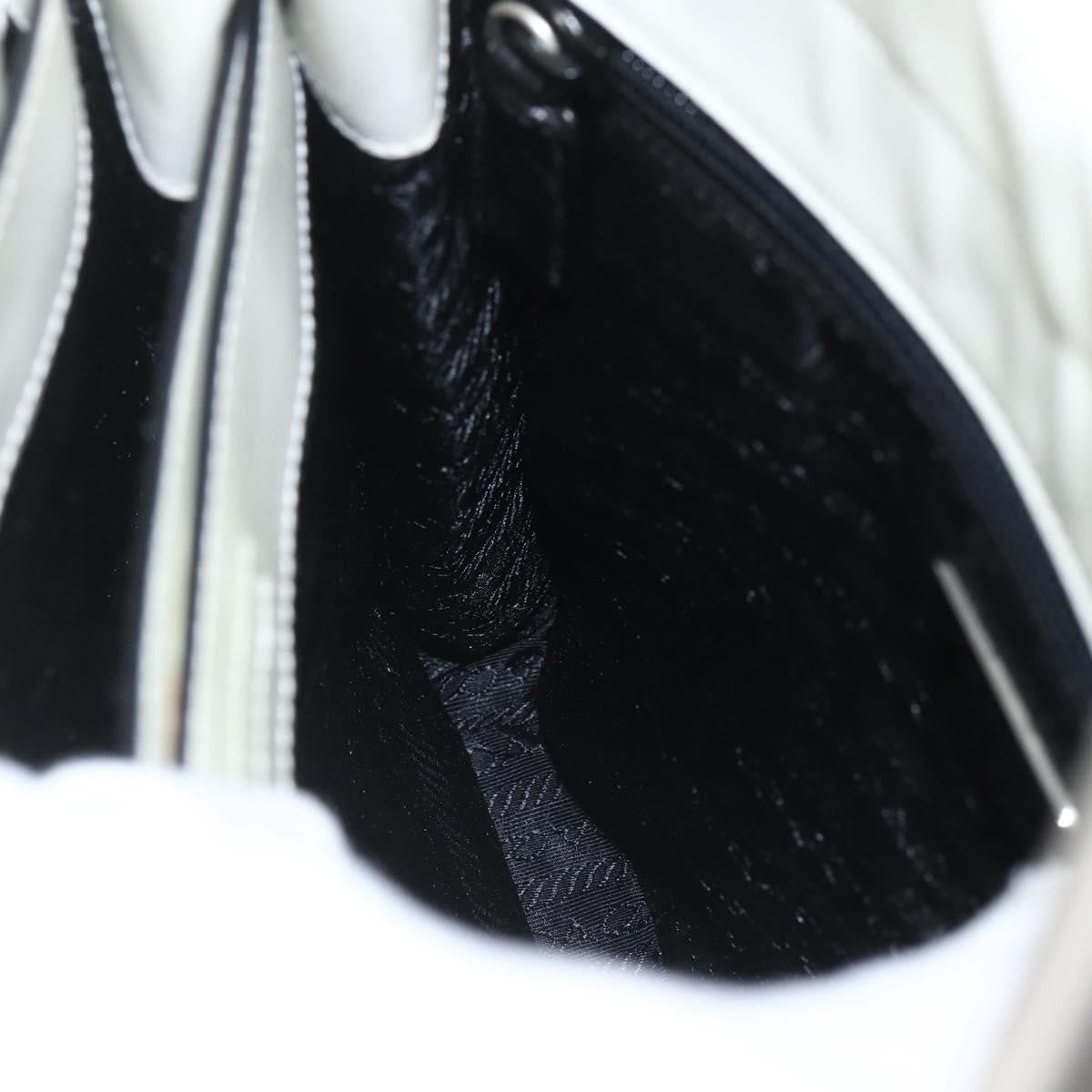 Prada Vintage Handbag Leather, WHITE, LEATHER, Handbag