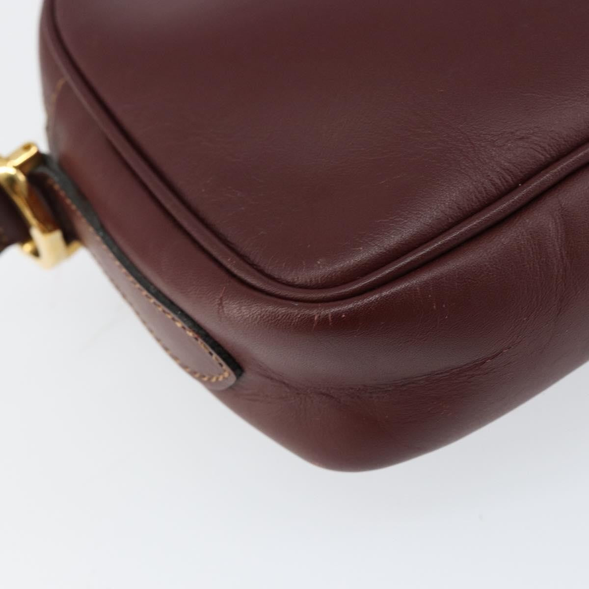 cartier Must de Cartier Shoulder Bag Leather, BURGUNDY, LEATHER, Shoulder bag