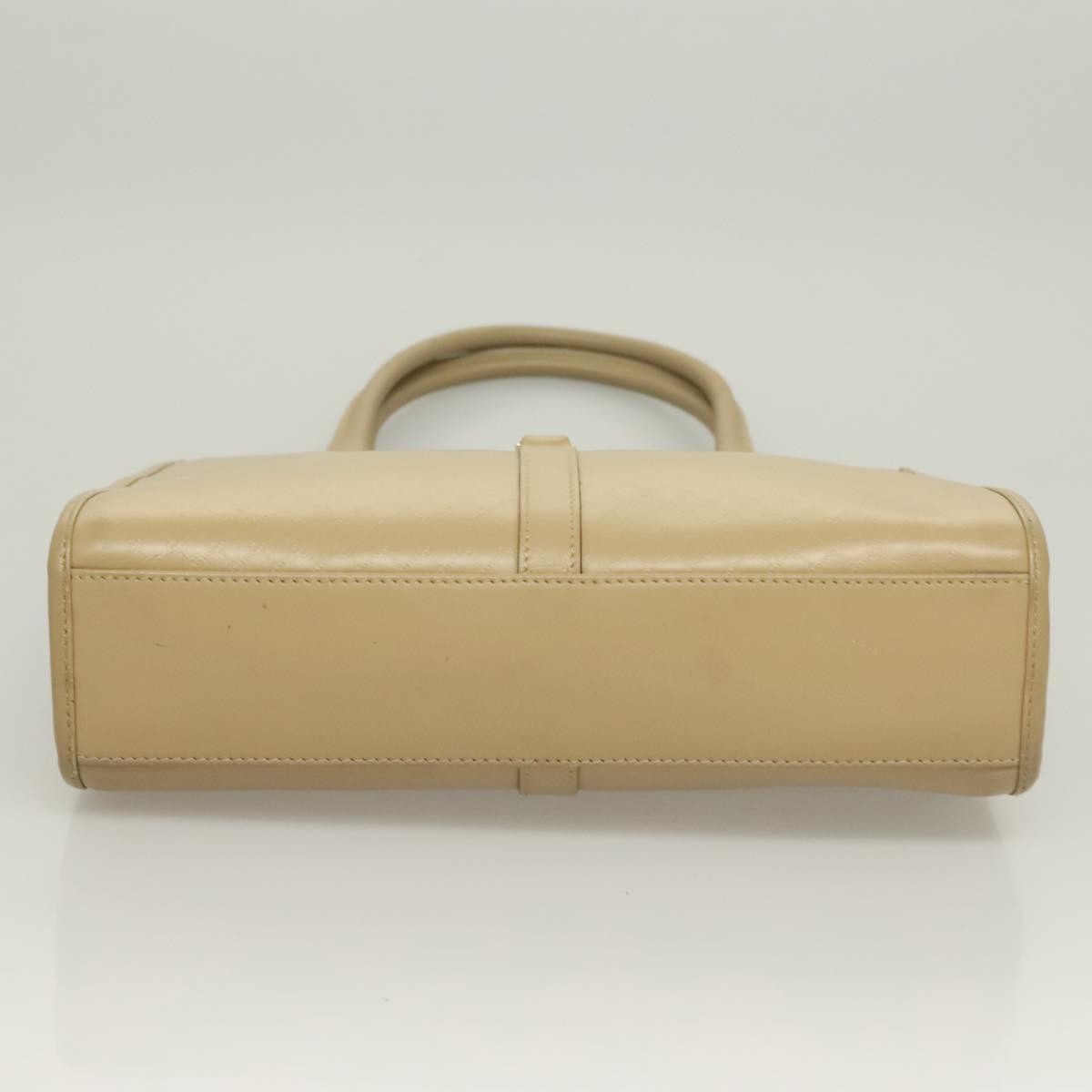 Gucci Vintage Jackie Handbag Leather, BEIGE, LEATHER, Handbag