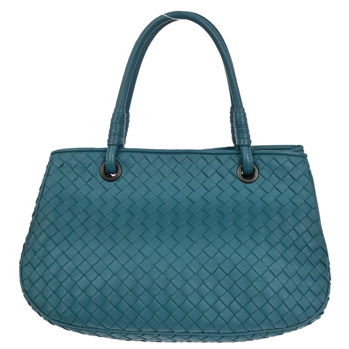 Bottega Veneta Open Shopping Tote Intrecciato Nappa, GREEN, LEATHER, Tote bag