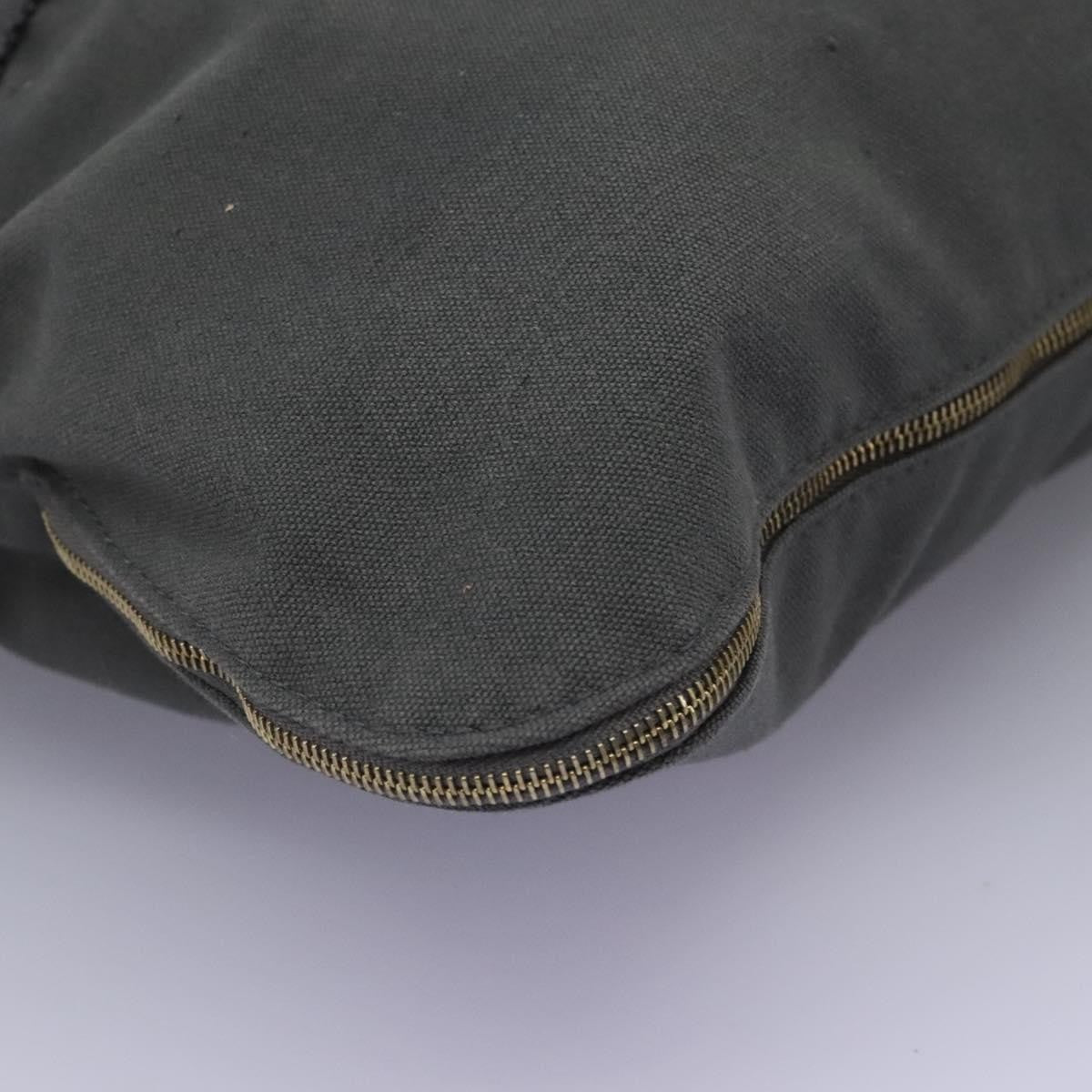 Hermes Fourre Tout Besace Messenger Bag Toile, GRAY, CANVAS, Crossbody bag