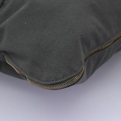 Hermes Fourre Tout Besace Messenger Bag Toile, GRAY, CANVAS, Crossbody bag