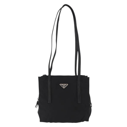 Prada Vintage Shoulder Bag Tessuto, BLACK, NYLON, Shoulder bag