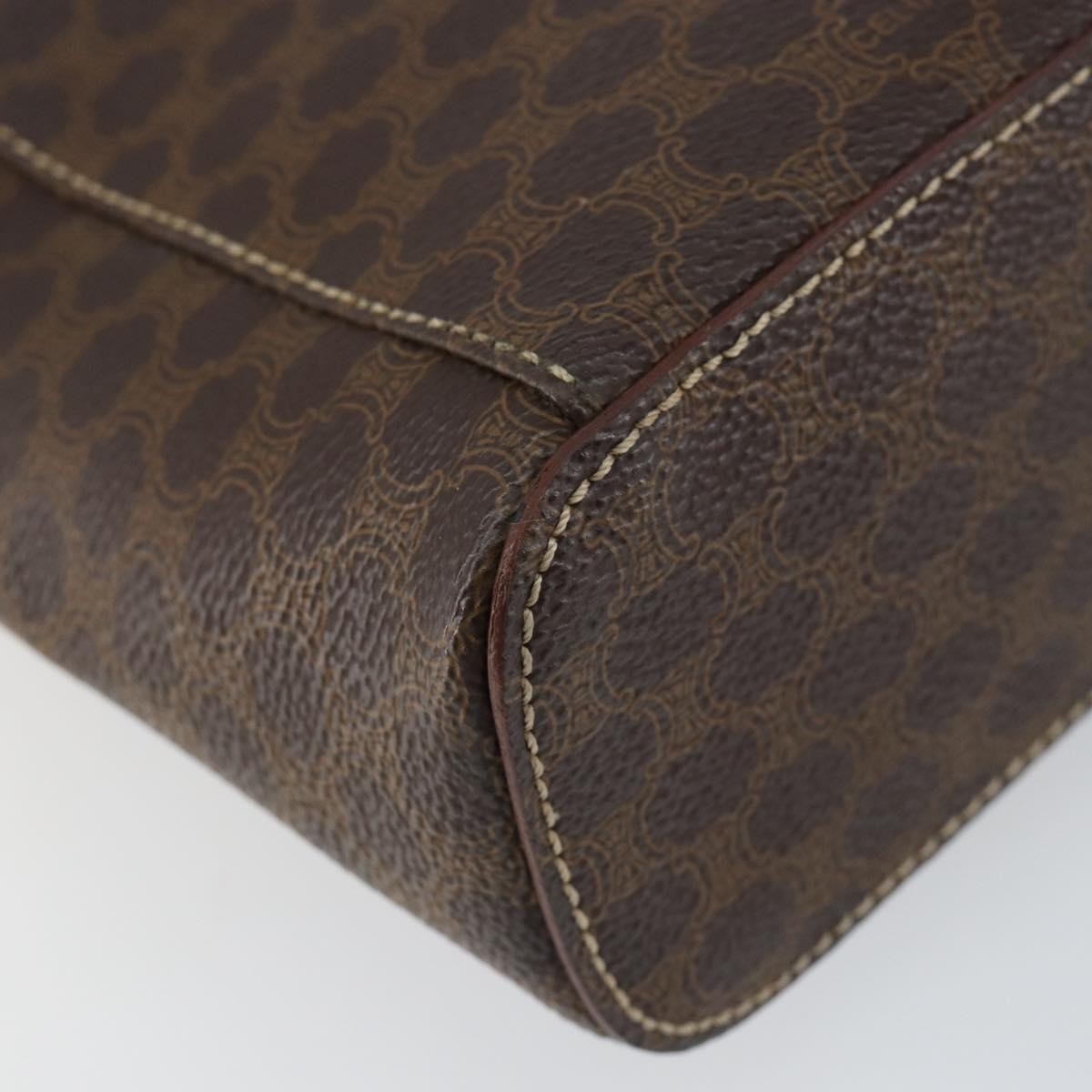 Celine Macadam Vanity Bag Canvas, BROWN, CANVAS, Handbag