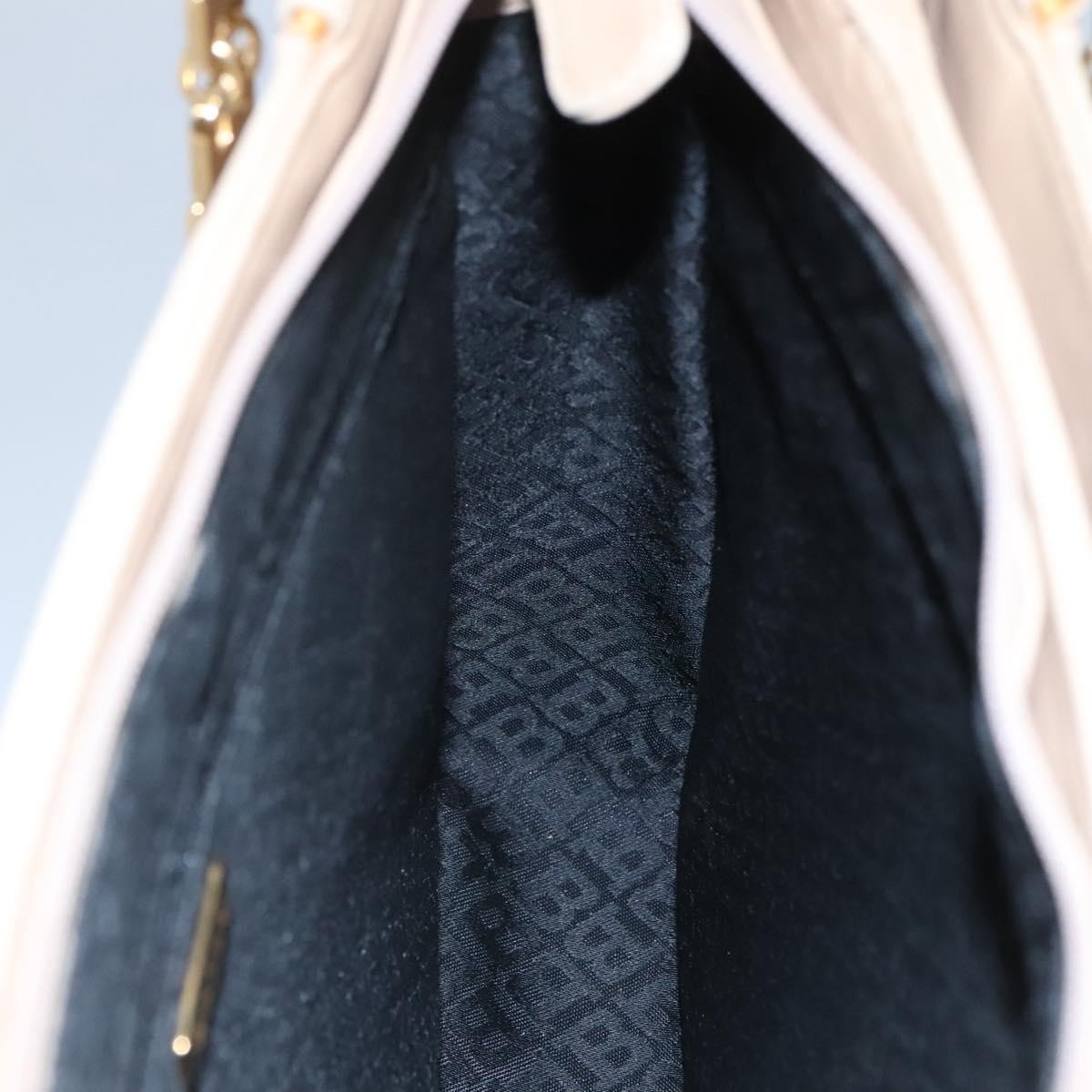 Bally Vintage Chain Shoulder Bag Quilted Leather, BEIGE, LEATHER, Shoulder bag