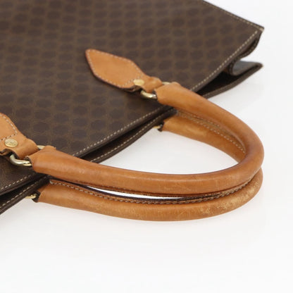 Celine Vintage Macadam Tote bag Canvas, BROWN, CANVAS, Tote bag