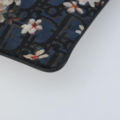 Christian Dior Diorama Clutch Satin, Navy, Canvas, Clutch