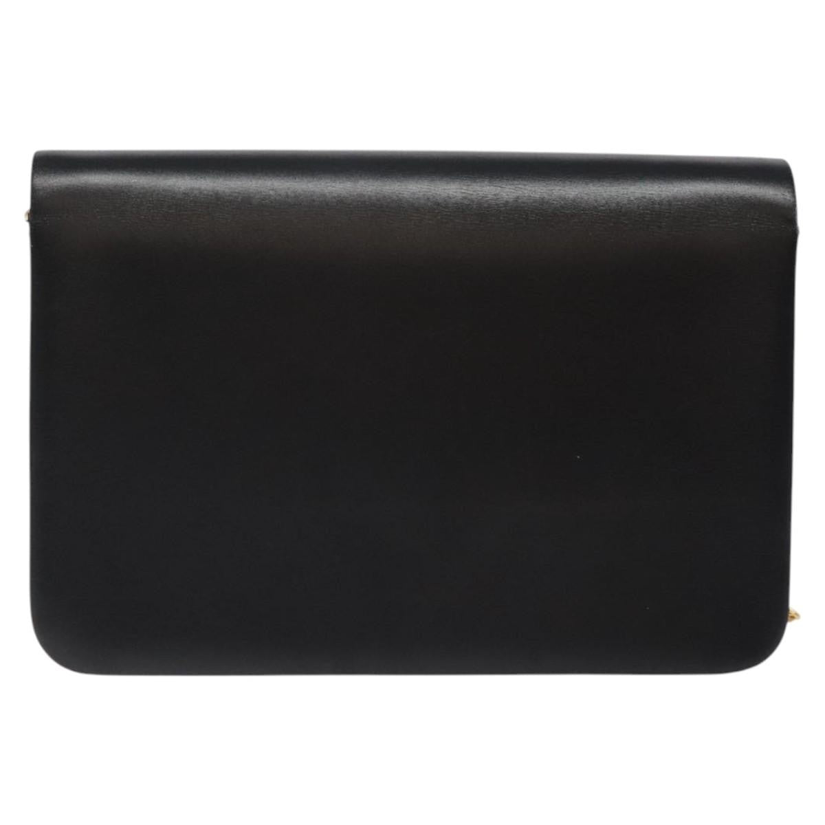 Christian Dior Flap chain Shoulder bag Leather, BLACK, LEATHER, Shoulder bag