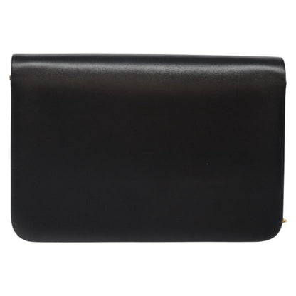 Christian Dior Flap chain Shoulder bag Leather, BLACK, LEATHER, Shoulder bag